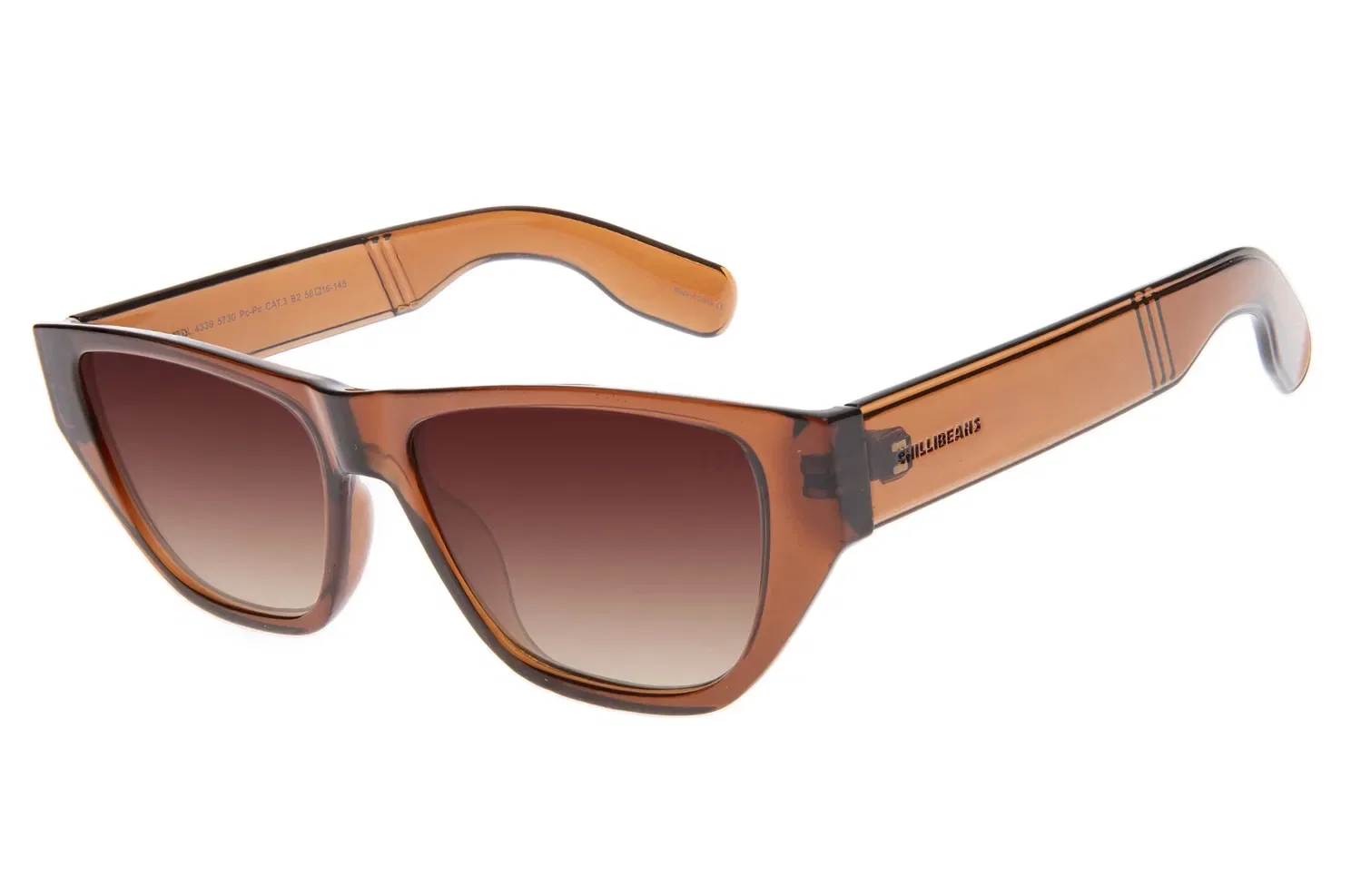 Óculos de Sol Feminino Chilli Beans Gatinho Narrow Marrom — imagem 1