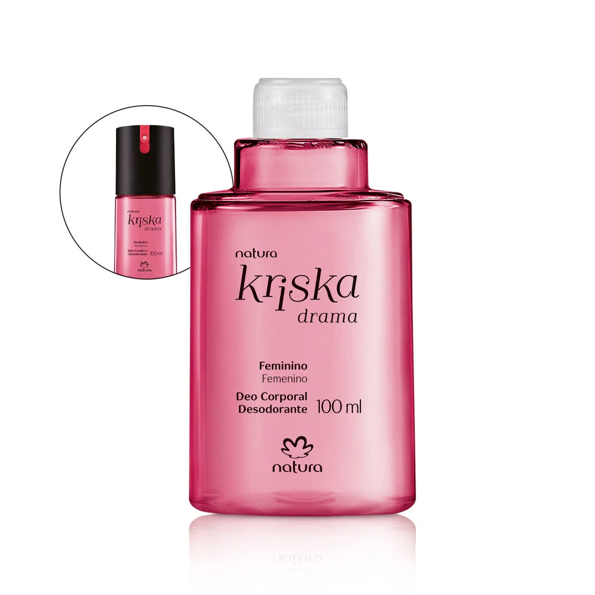 Refil Desodorante Corporal Kriska Drama Feminino 100 ml — imagem 1