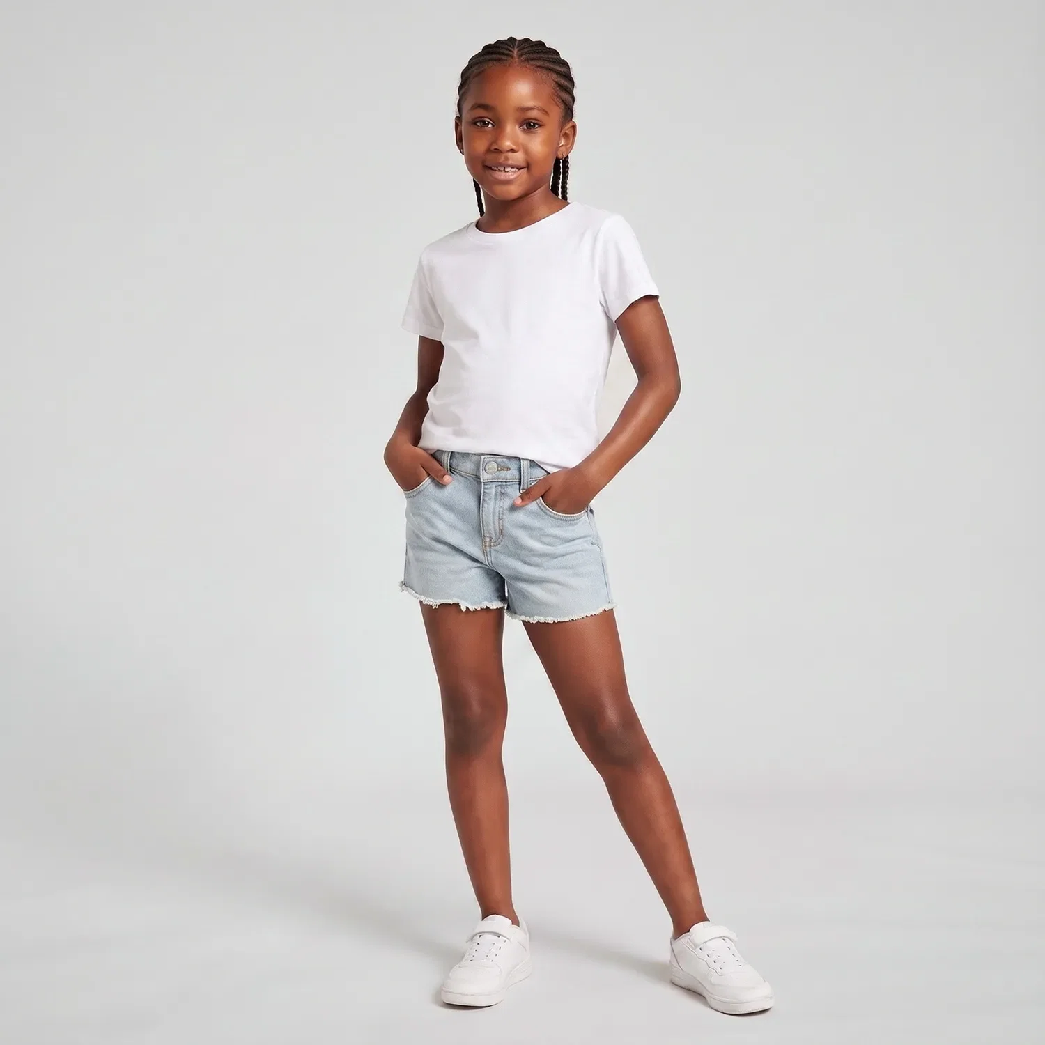Shorts Jeans Levi's® Infantil A-Line Lavagem Clara