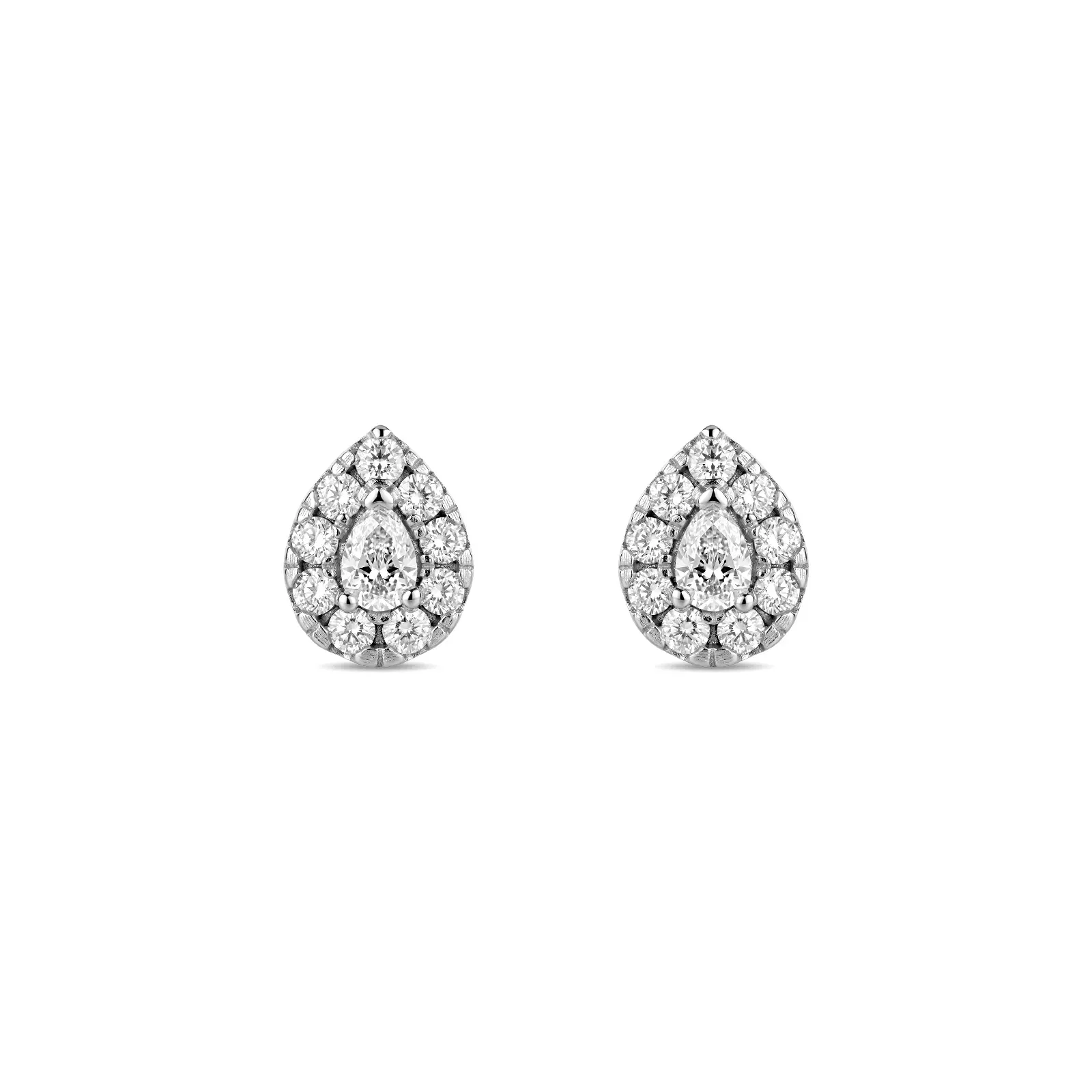 Brinco Solitário Cielo em Ouro Branco 18K com 0,56ct de Diamante de Laboratório