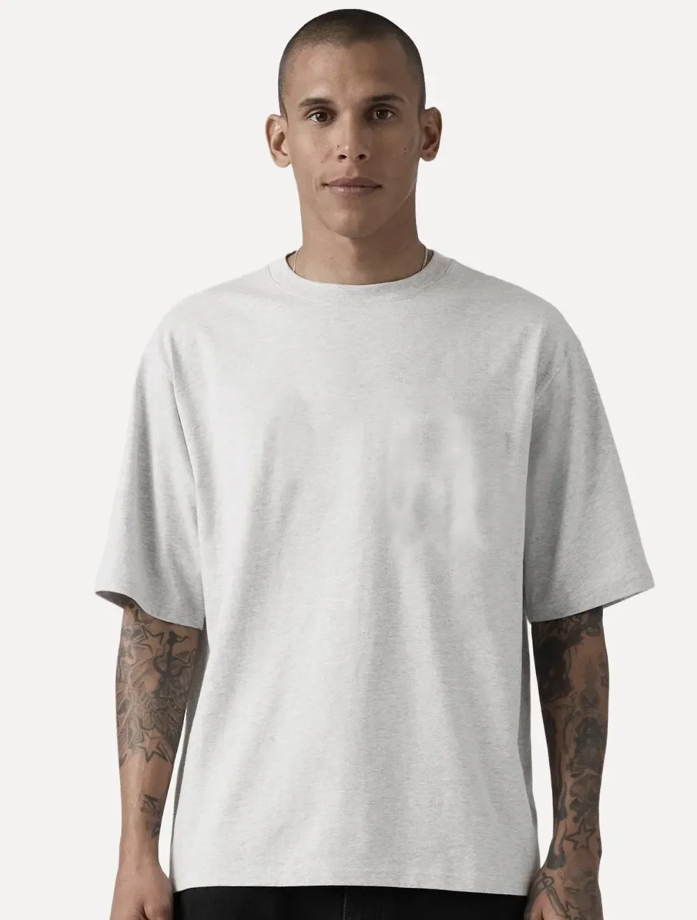 Camiseta Levis Masculina Básica Essential Tee Cinza Claro Mescla — imagem 1
