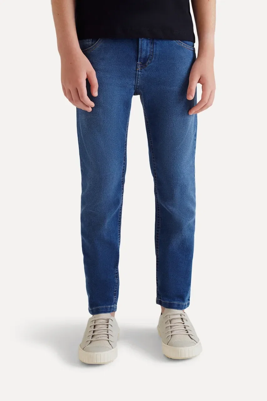 Calça Jeans Mini Dark Destroyed