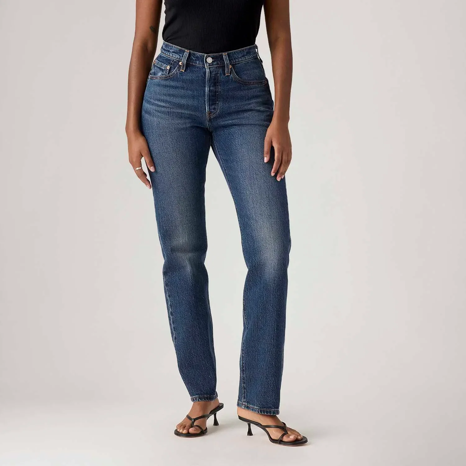 Calça Jeans Levi's® 501® Curve Lavagem Escura — imagem 1
