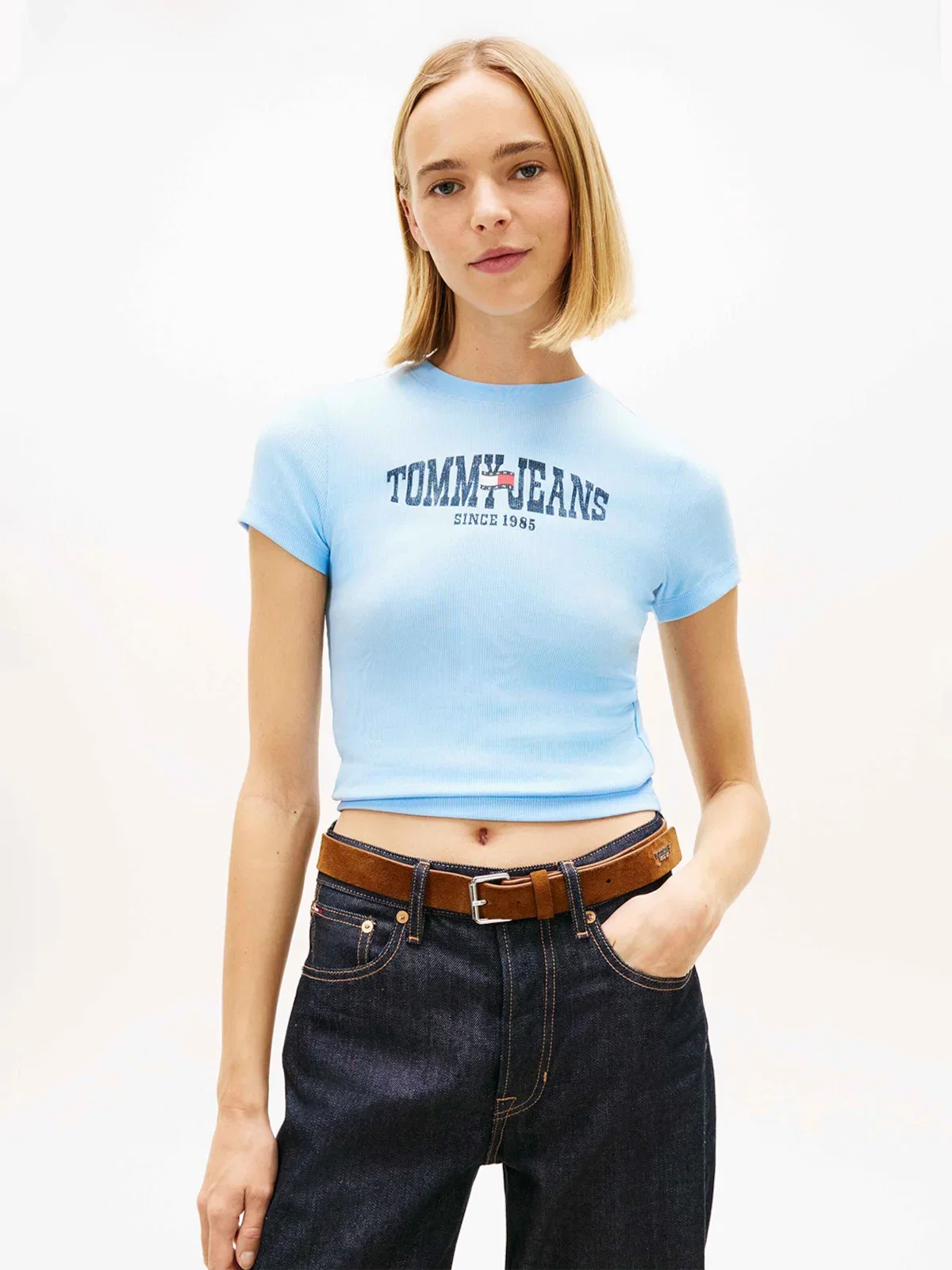 Camiseta Slim Manga Curta Bandeira Ondulada — imagem 1