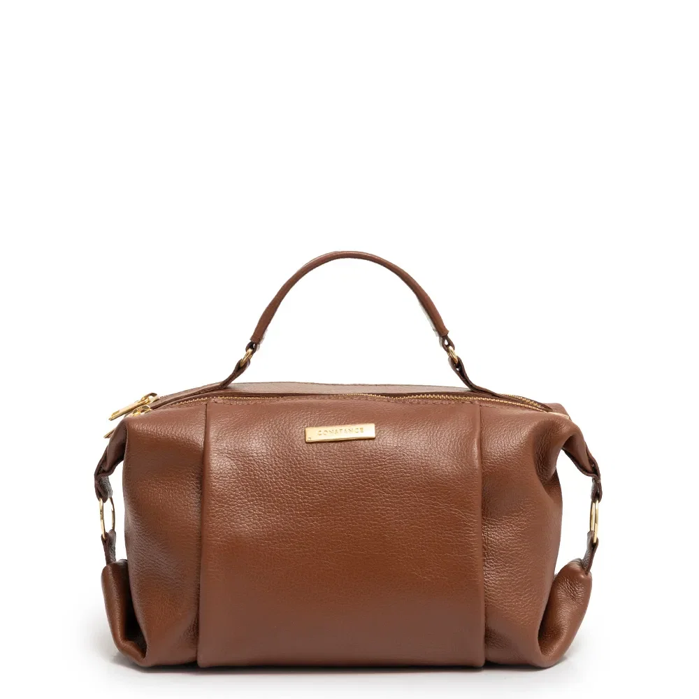 Bolsa Baú Couro Marrom