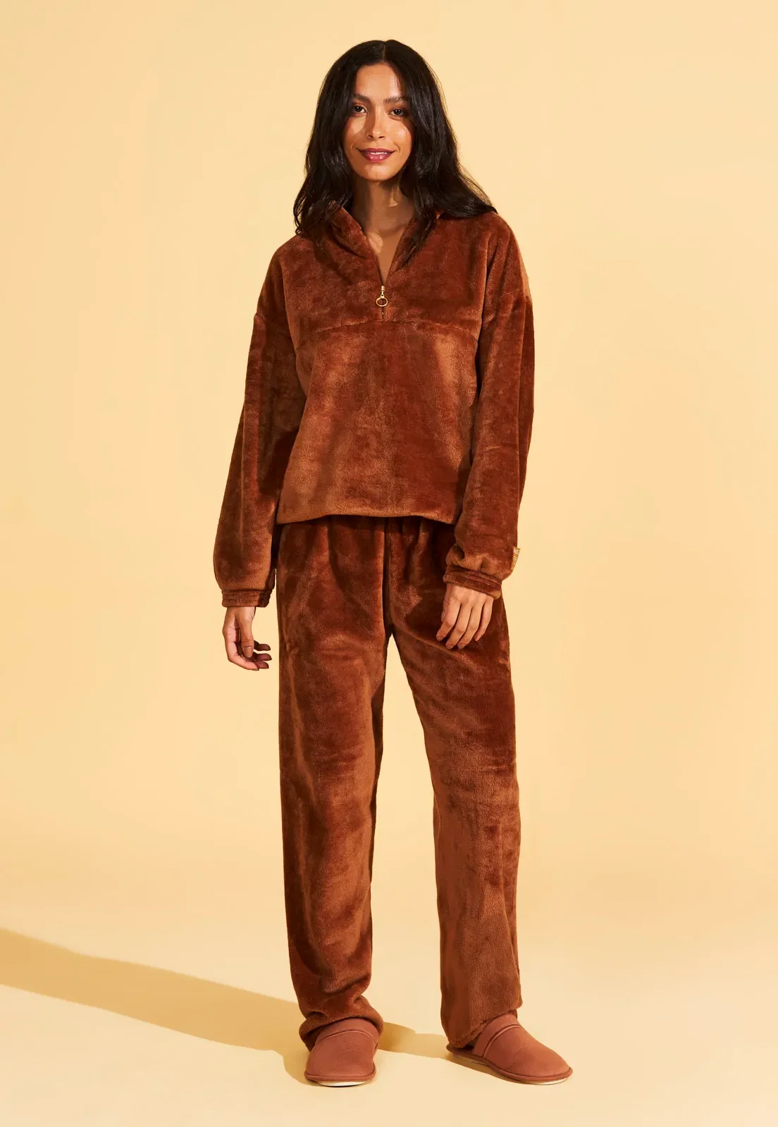 Pijama Longo de Fleece Recco — imagem 1
