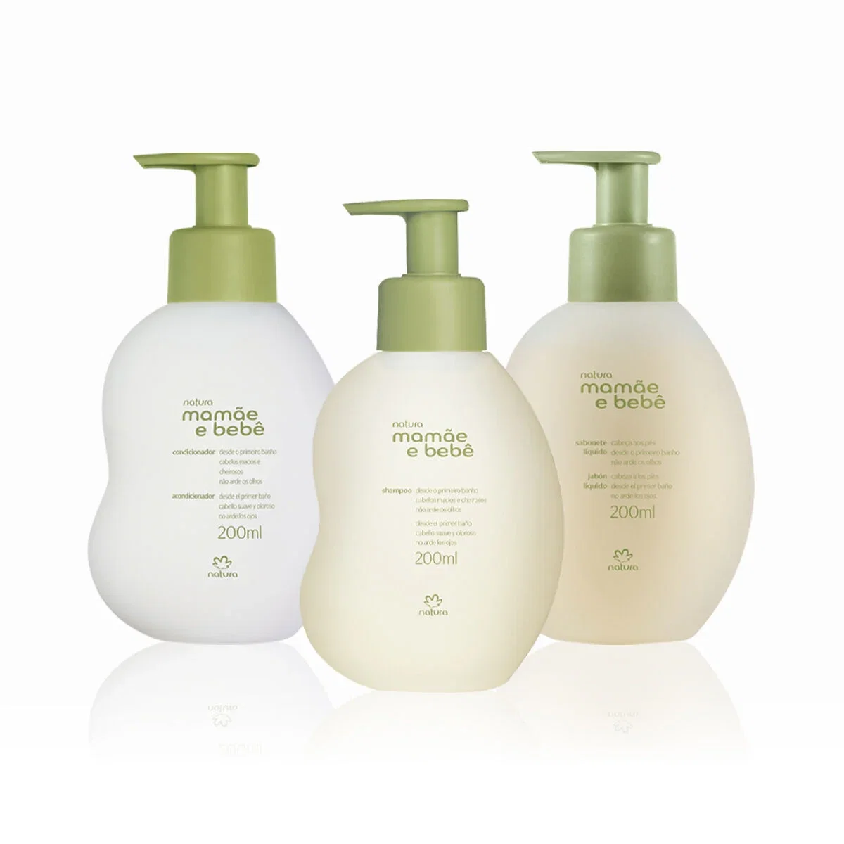 Kit Mamãe e Bebê Shampoo, Condicionador e Sabonete Líquido (3 produtos)
