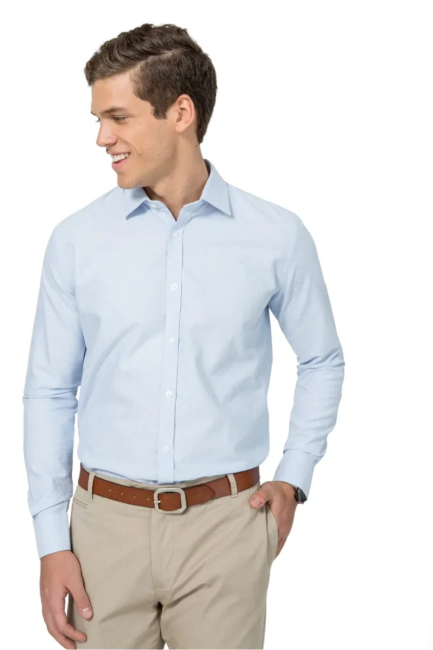 Camisa Enxuto Unb Oxford Pois — imagem 1
