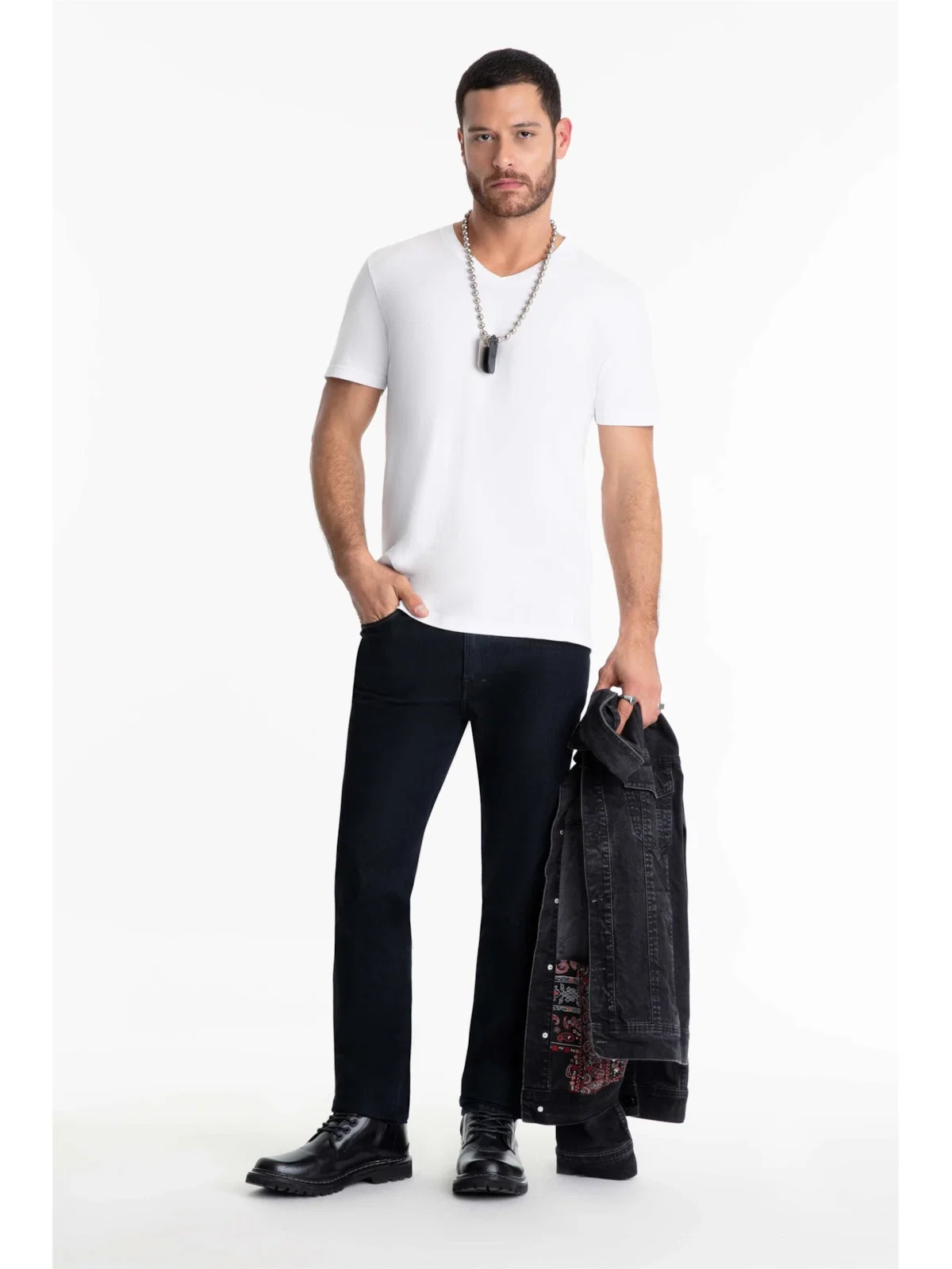 Calça Sprouting Ly Straight 1781 Lav.Escuro C/ Jato