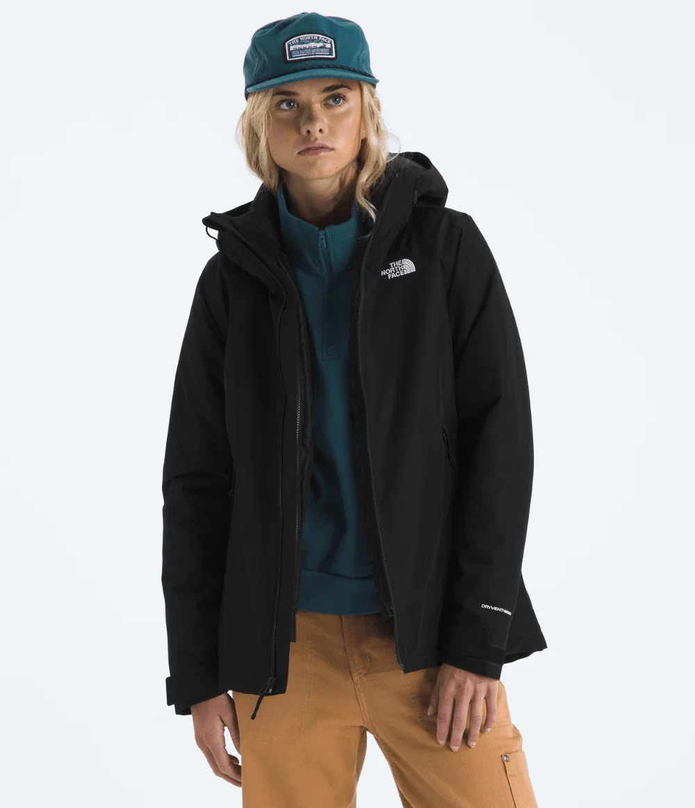 Jaqueta Feminina Carto Mono Triclimate Hooded Tnf Black — imagem 1