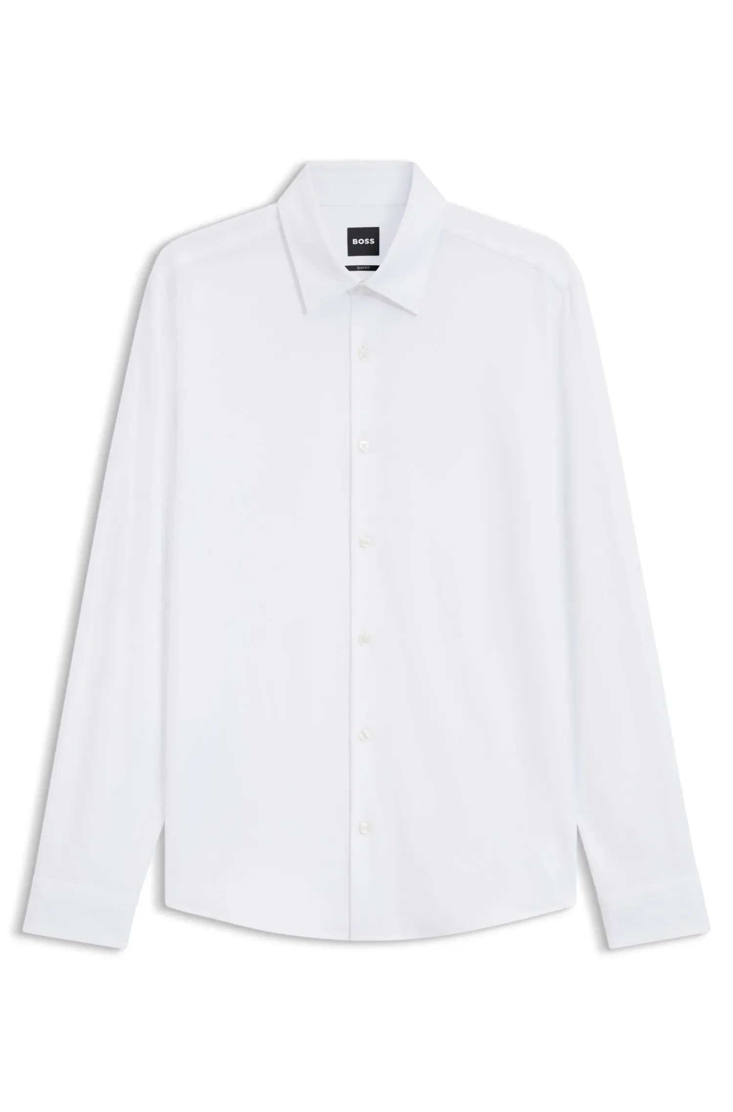 Camisa Slim Fit Em Tecido Estruturado — imagem 1