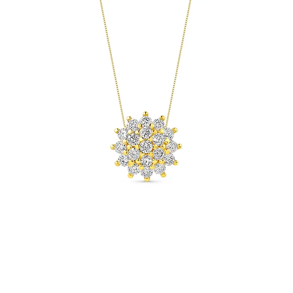 Pingente Lyra em Ouro Amarelo 18k com Diamantes 0,57 ct, 11mm — imagem 1