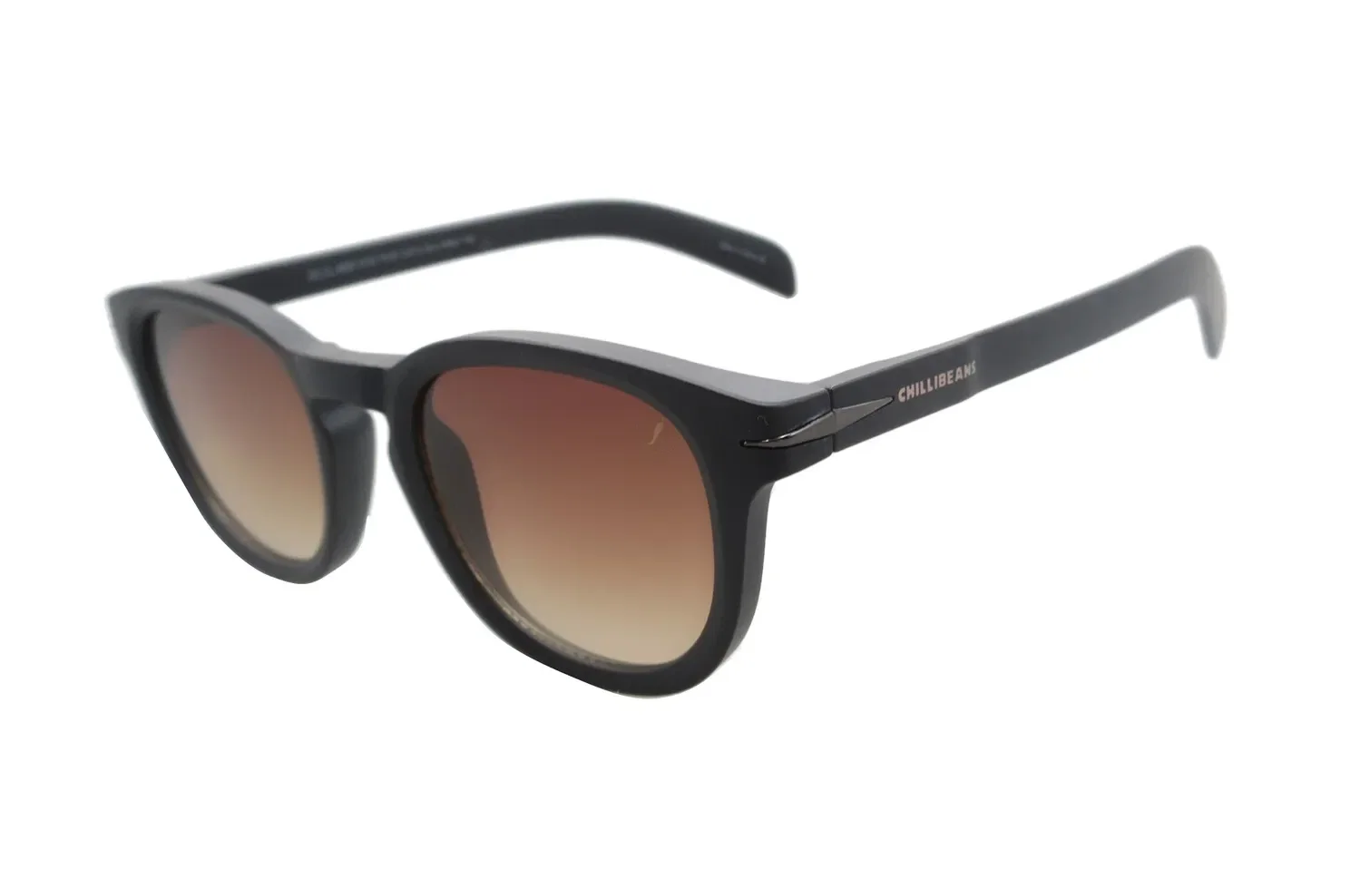 Óculos de Sol Masculino Chilli Beans Redondo Degradê Marrom
