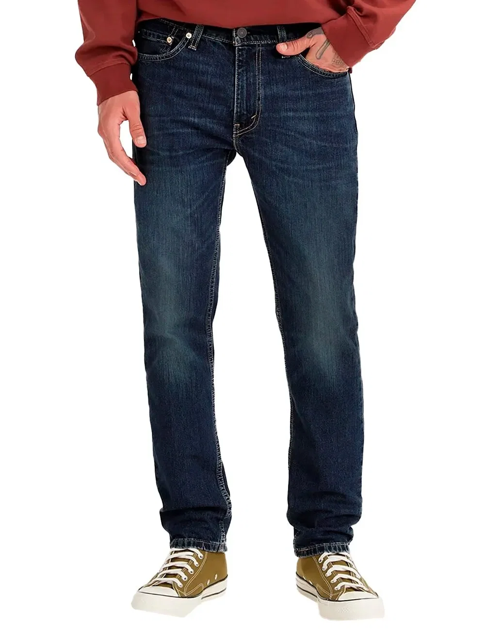 Calça Levis Jeans Masculina 511 Slim Stretch Dark Blue Escura