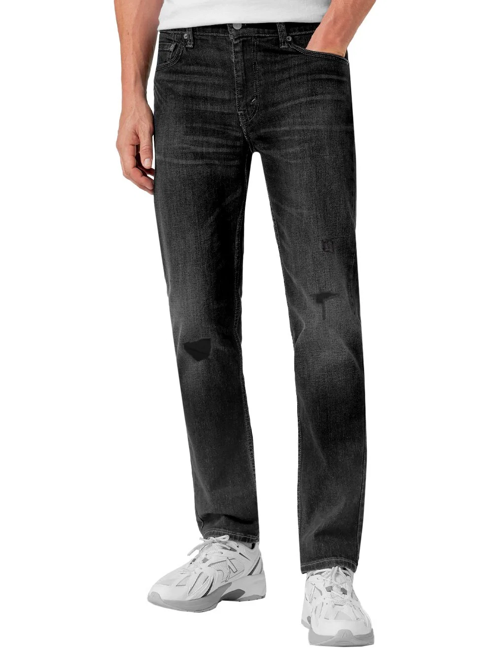Calça Levis Jeans Masculina Skinny Taper Stretch Stoned Black Preta