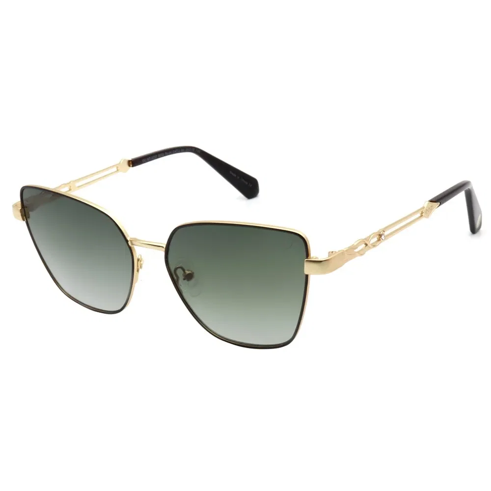Óculos de Sol Feminino Alok Space Rave Quadrado Degradê Verde