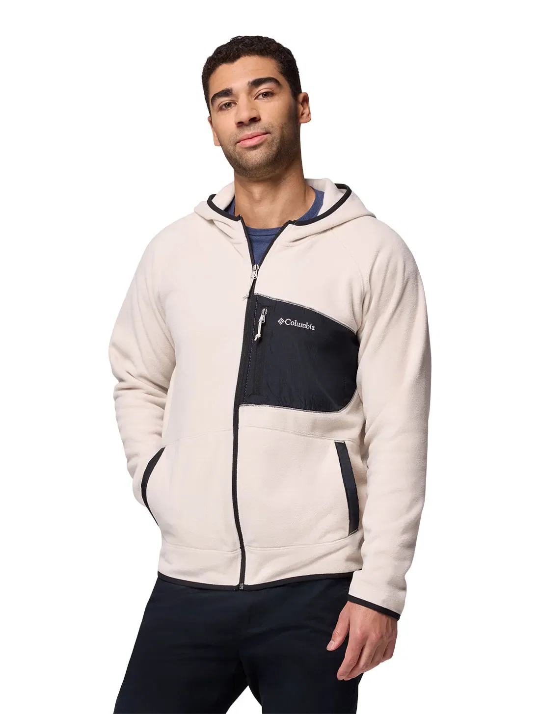 Jaqueta Fleece Columbia Masculina Fast Trek™ II Overlay Hooded — imagem 1