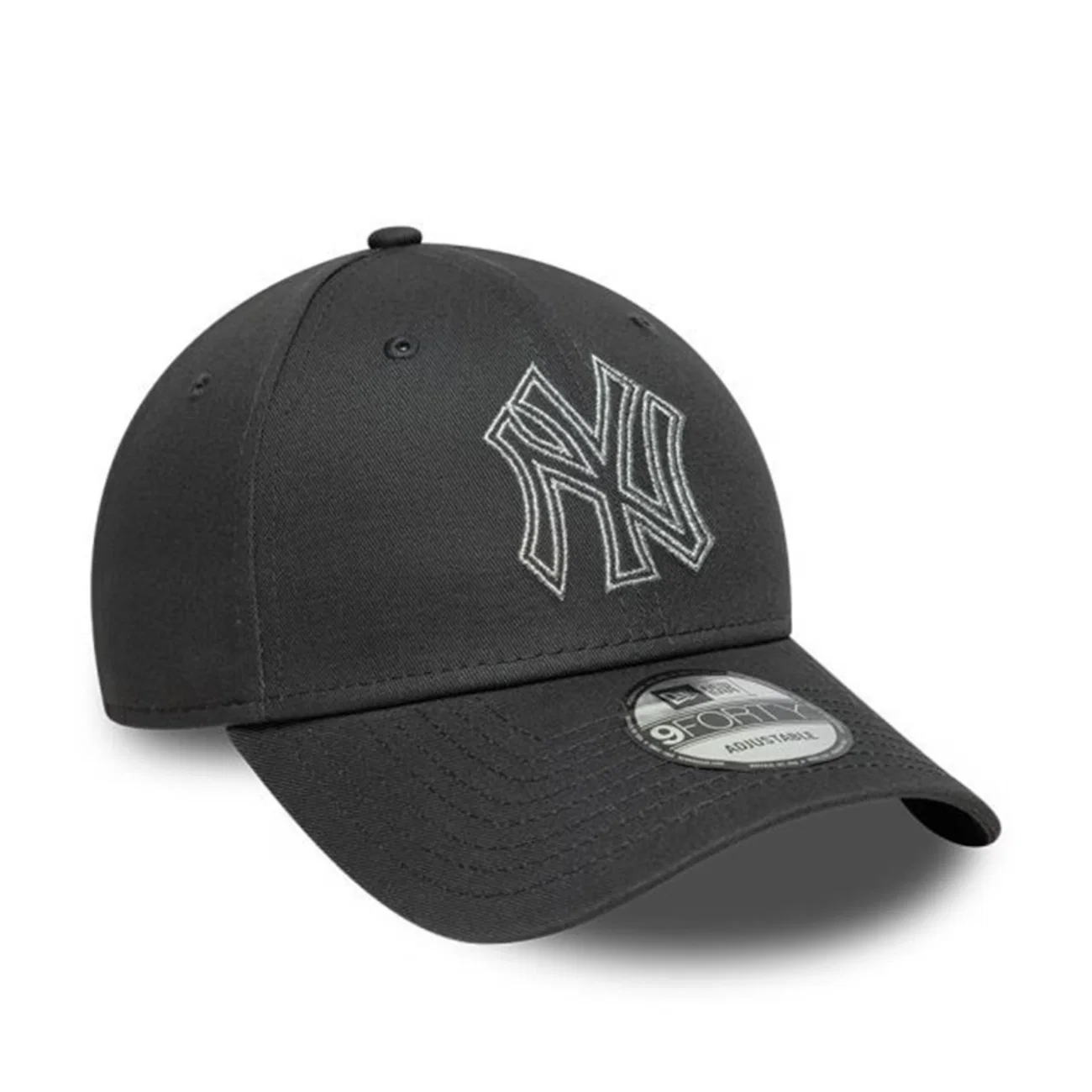 Boné Unissex New Era 9Forty New York Yankees Metallic Outline - Aba Curva
