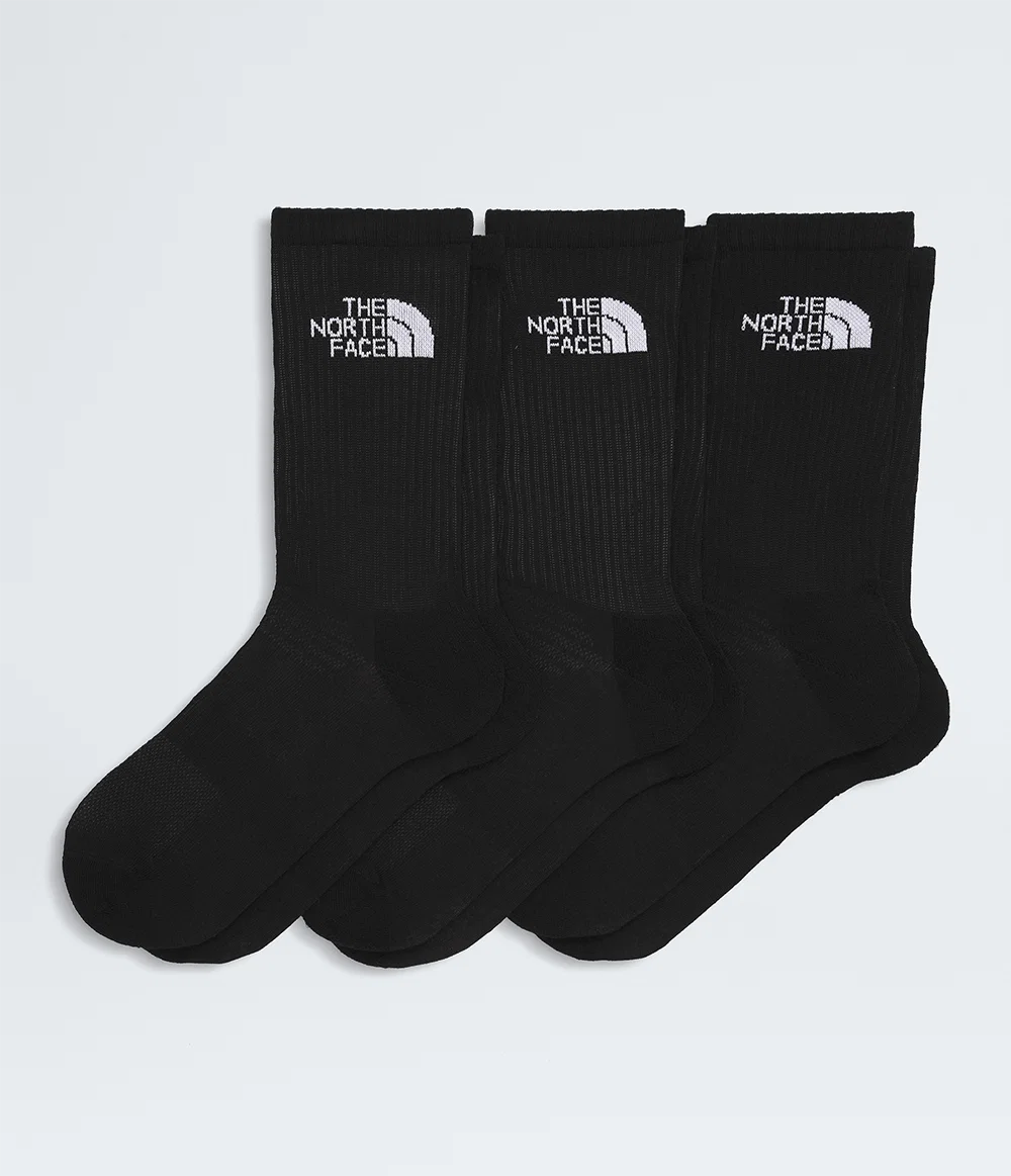 Meia Multi Sport Cush Crew Sock - 3 Pares TNF Black