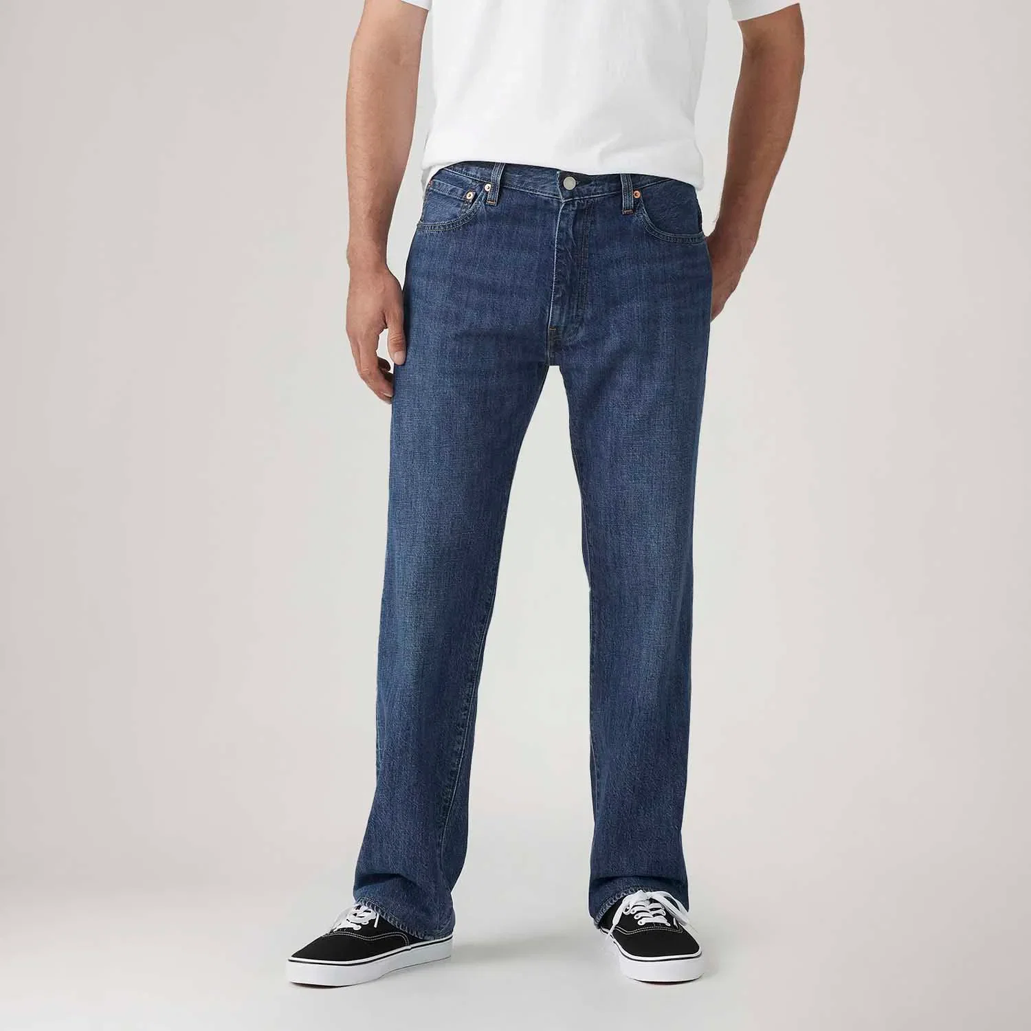Calça Jeans Levi's® 555® Relaxed Straight Lavagem Escura — imagem 1
