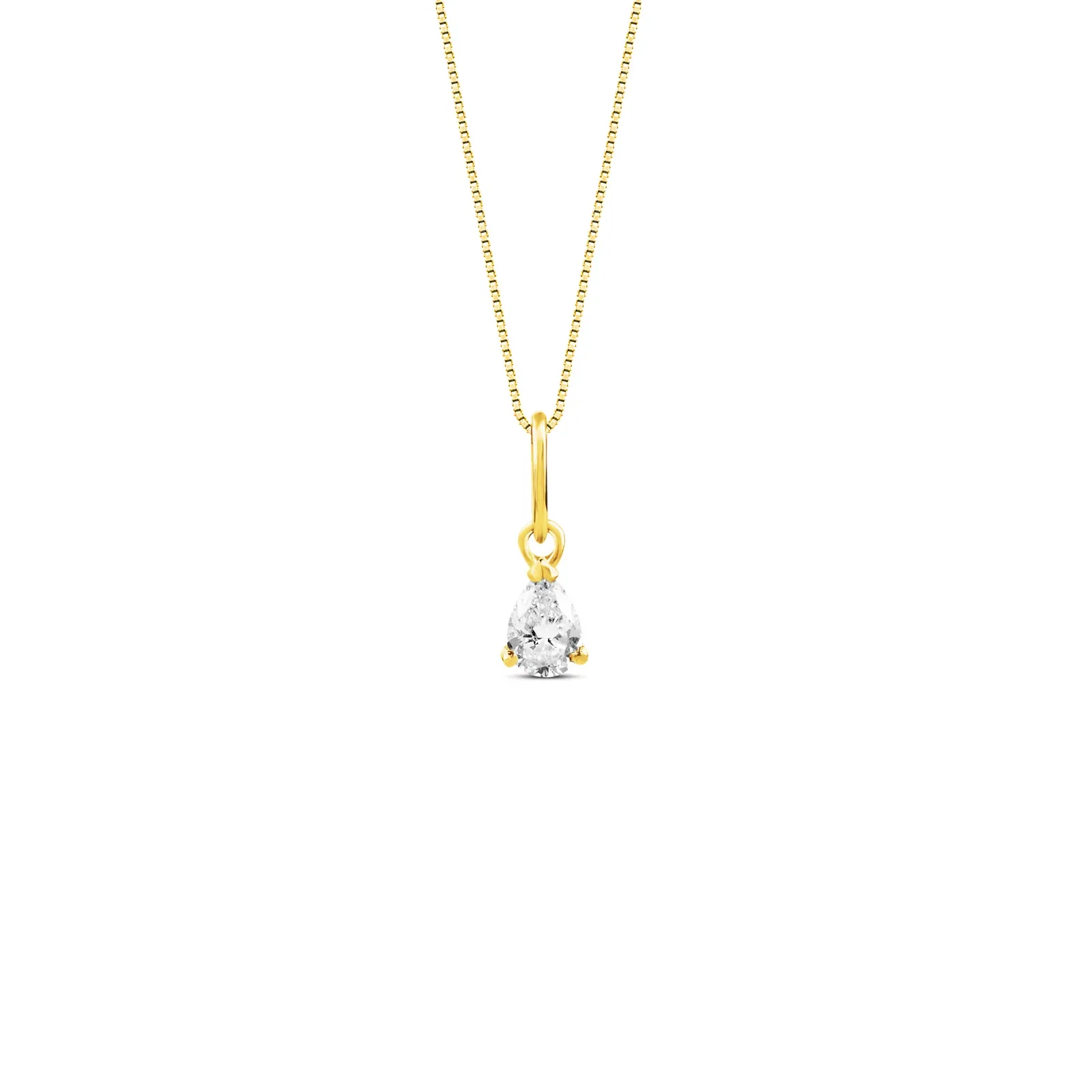 Pingente Solitário Cielo em Ouro Amarelo 18k com 0,2ct de Diamante de Laboratório — imagem 1
