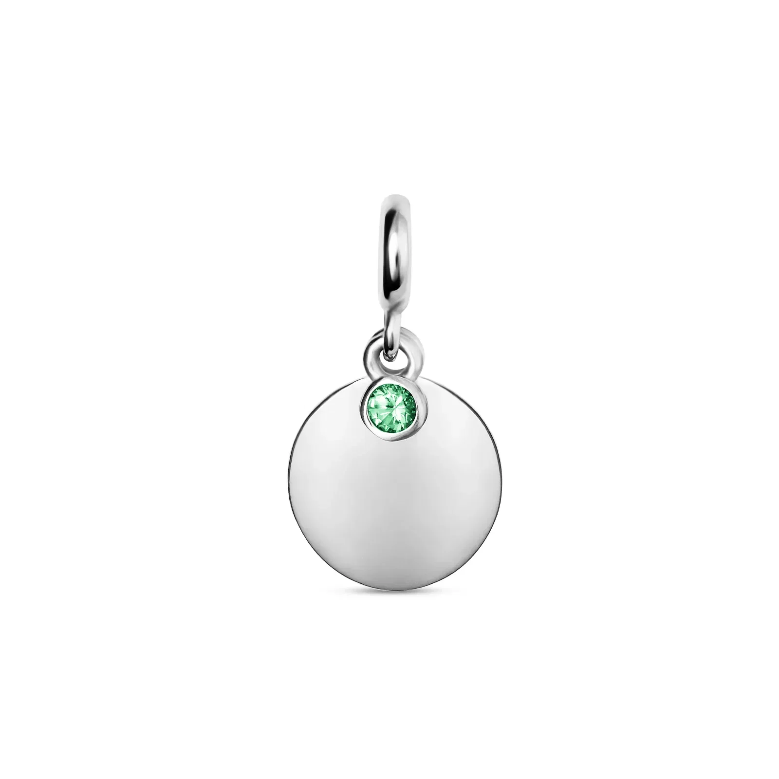 Pingente Life Personalizável em Prata 925 com Zircônia Verde — imagem 1