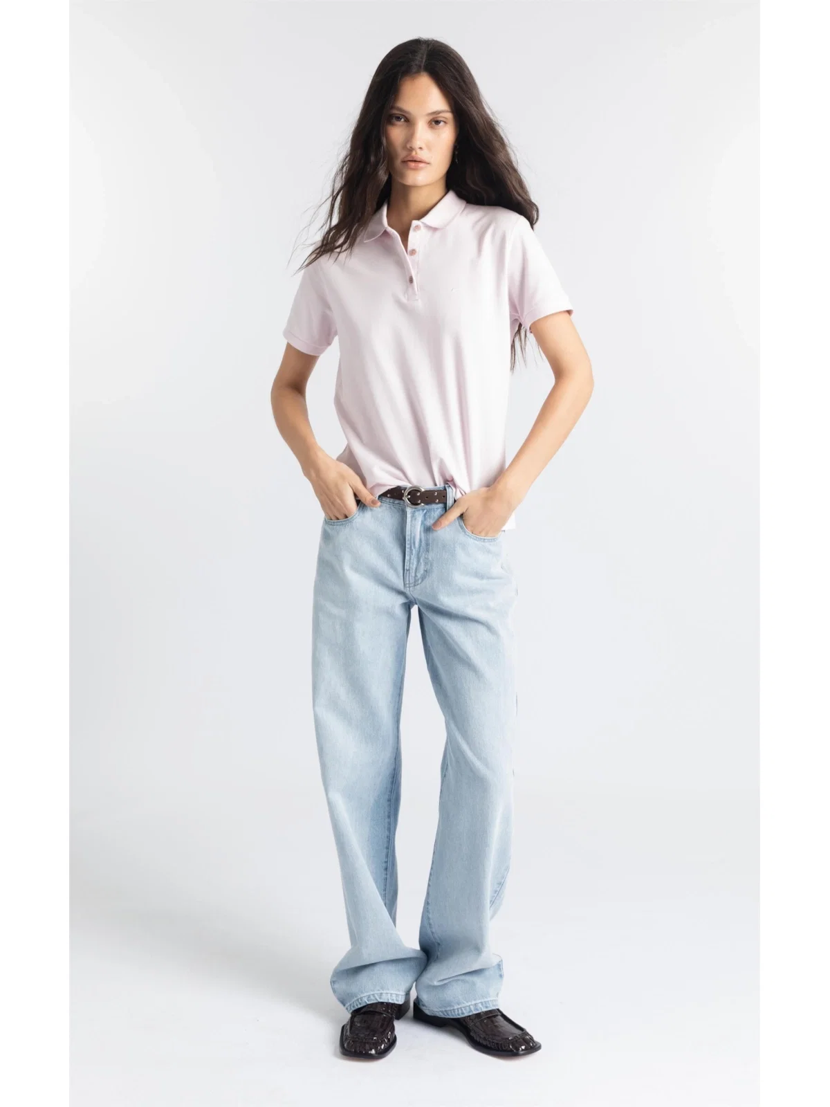Calça Jeans Vintage Reta Lav.Gisele Claro Total — imagem 1