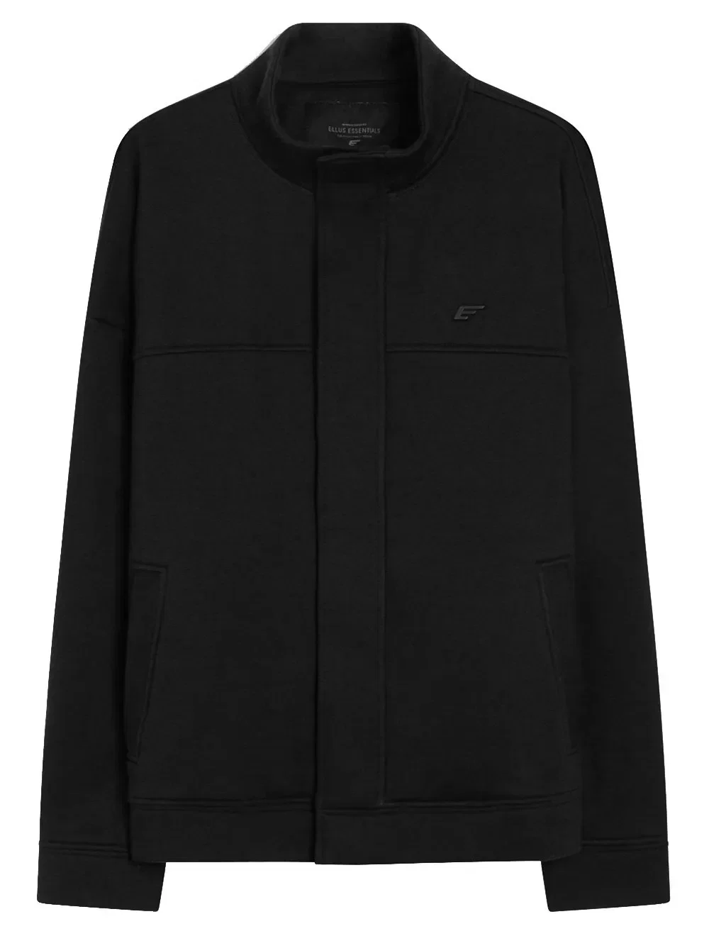 Jaqueta Ellus Masculina Moletom Velvet II Vista Preta