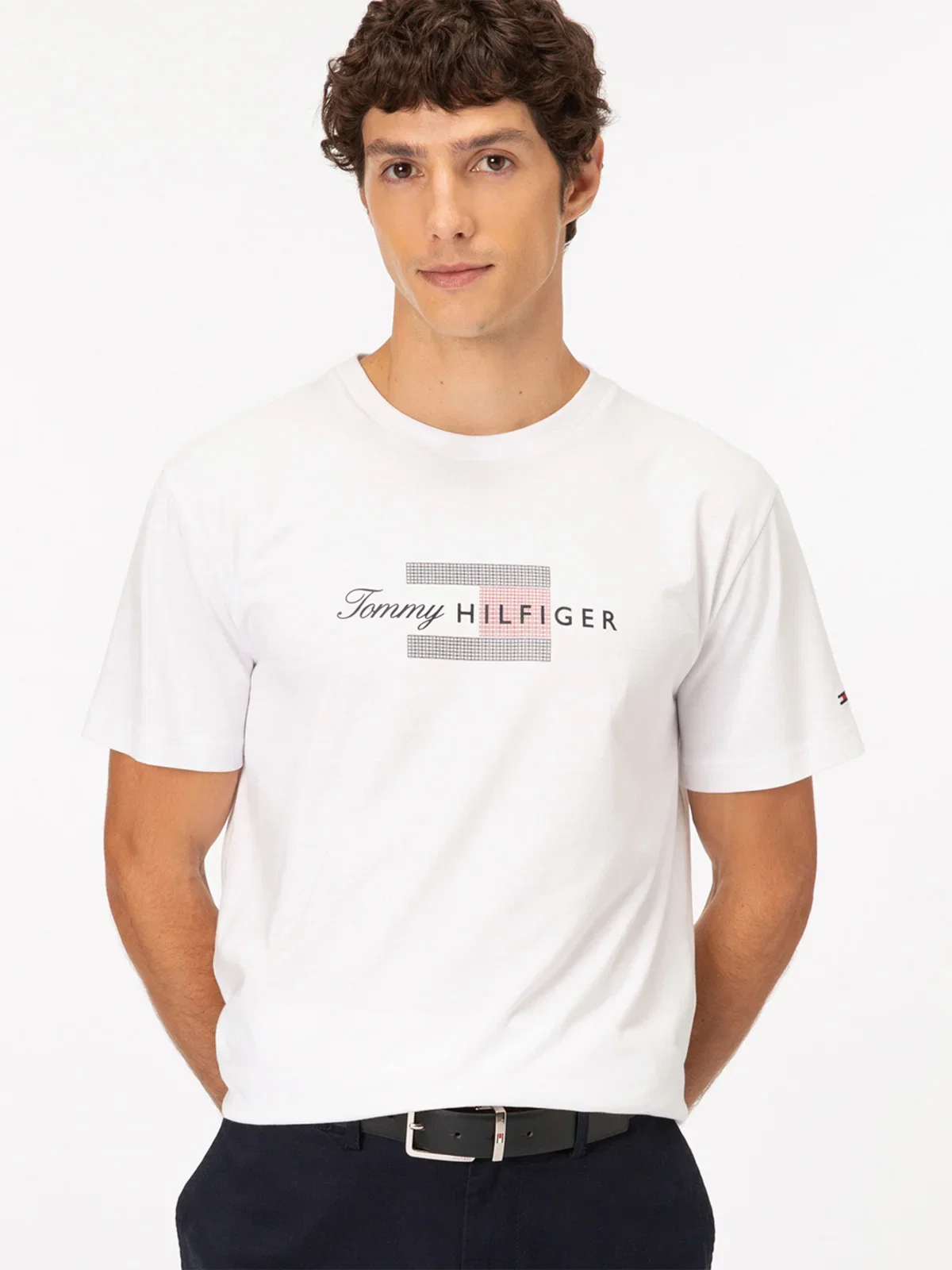 Camiseta Jersey com Estampa de Bandeira — imagem 1