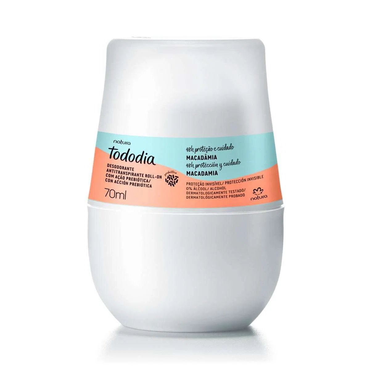 Desodorante Antitranspirante Roll on Tododia Macadâmia 70 ml — imagem 1