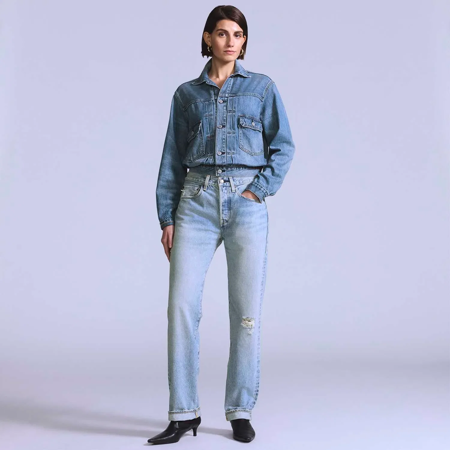Calça Jeans Levi's® Blue Tab 501® 70's Lavagem Clara — imagem 1