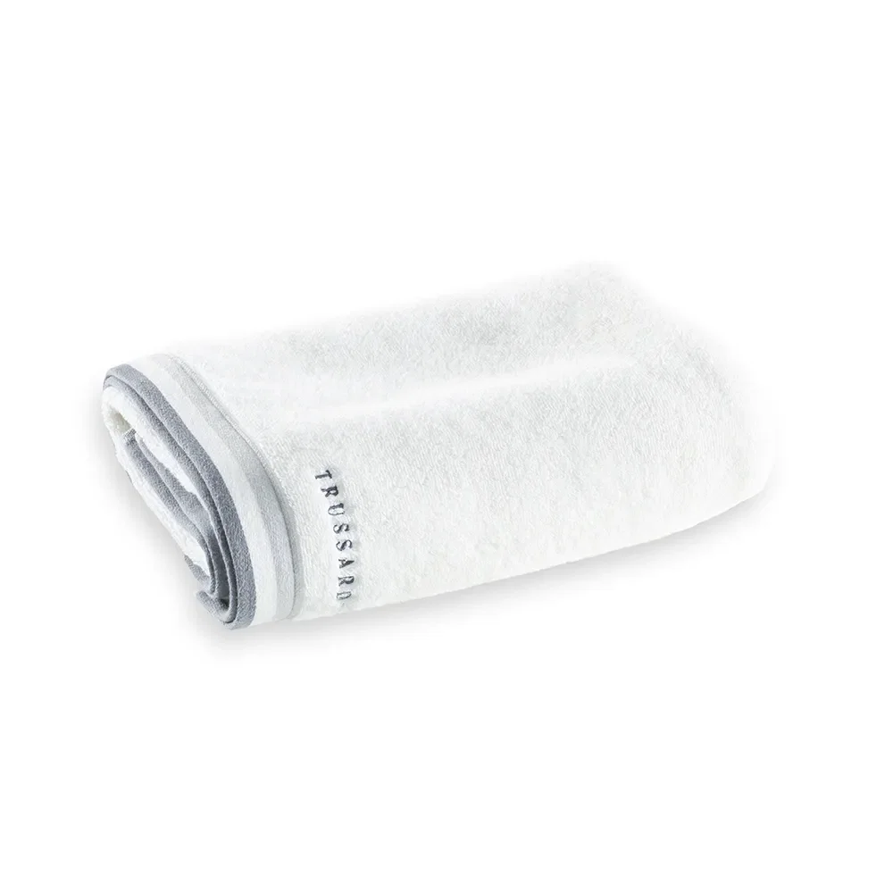 Toalha Banhão Bordado 540g/m² Montello Branco/Off-white