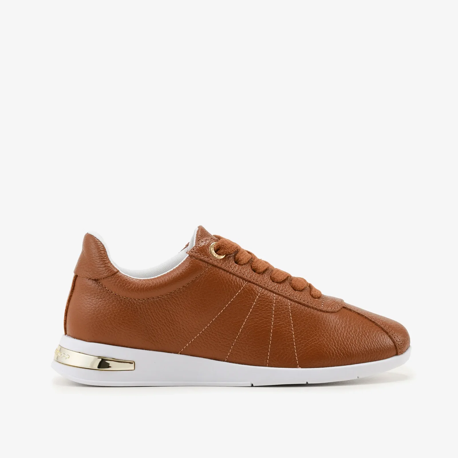 Tênis Caramelo Camel Dourado Couro — imagem 1