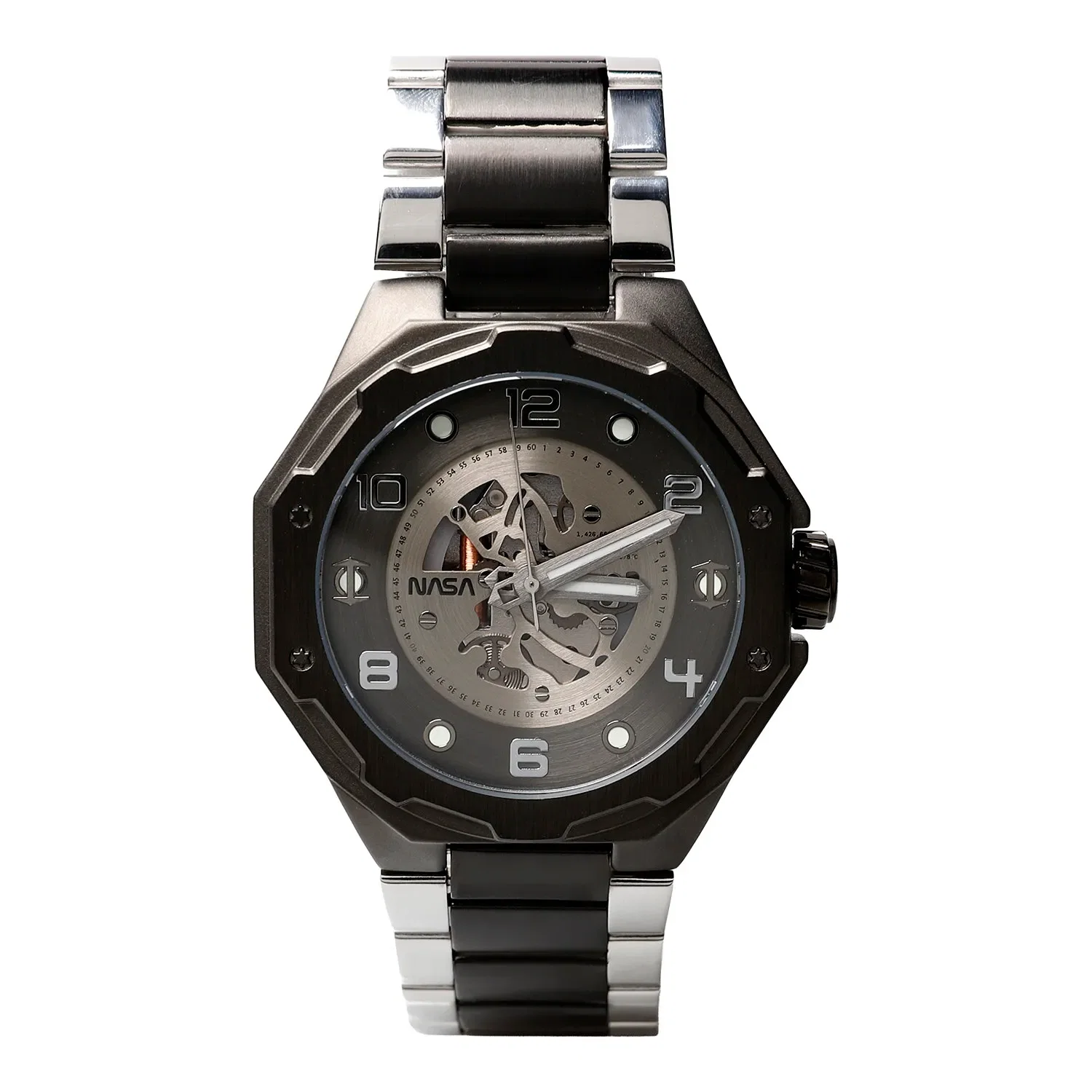 Relógio Analógico Masculino Nasa Metal Preto — imagem 1