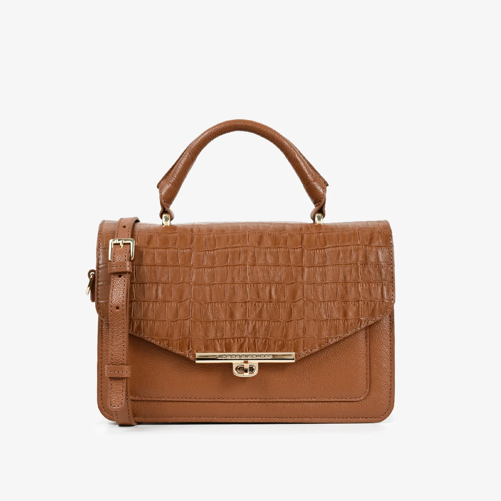 Bolsa Baú Caramelo Mascavo Couro