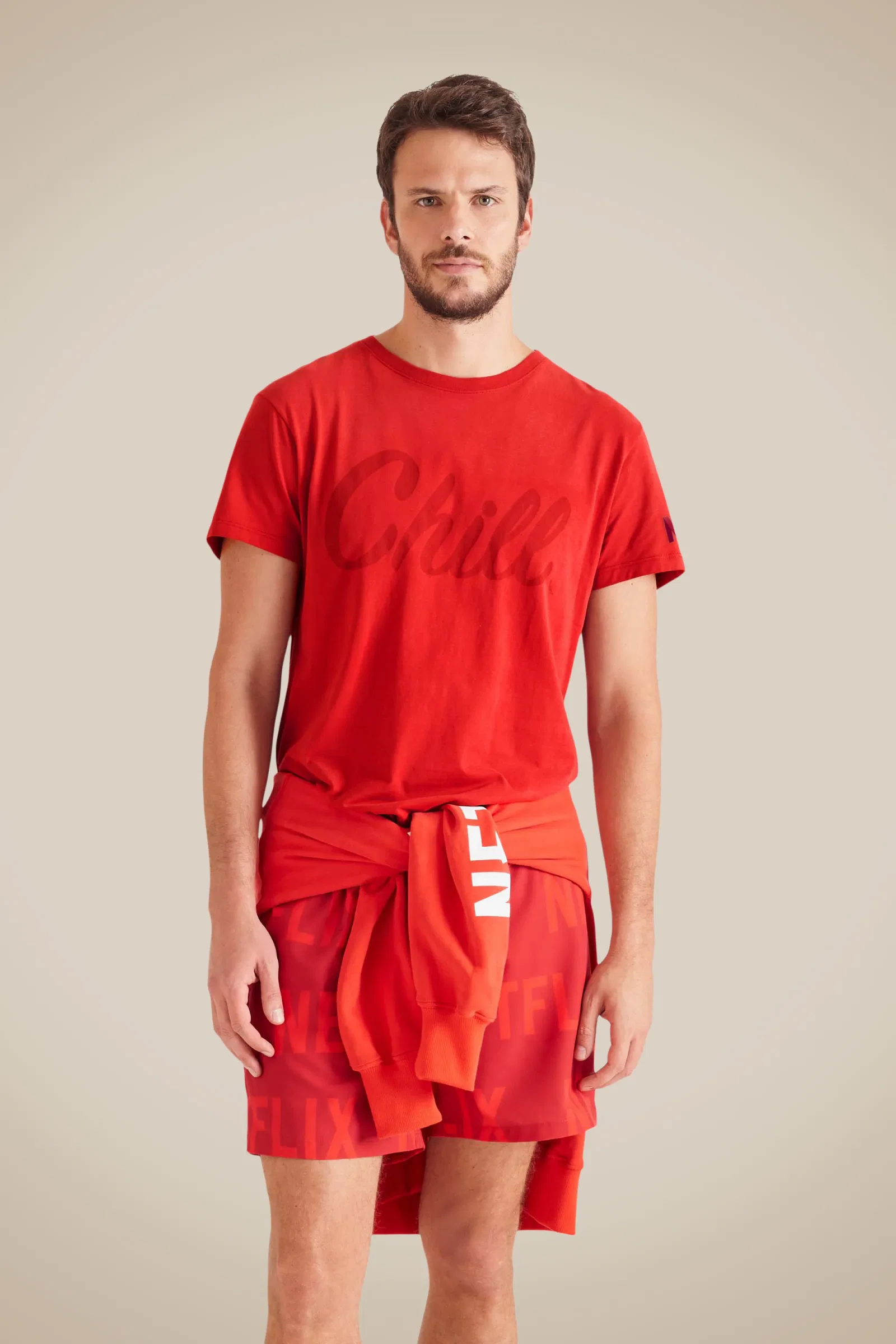 Camiseta Estampada Netflix Chill