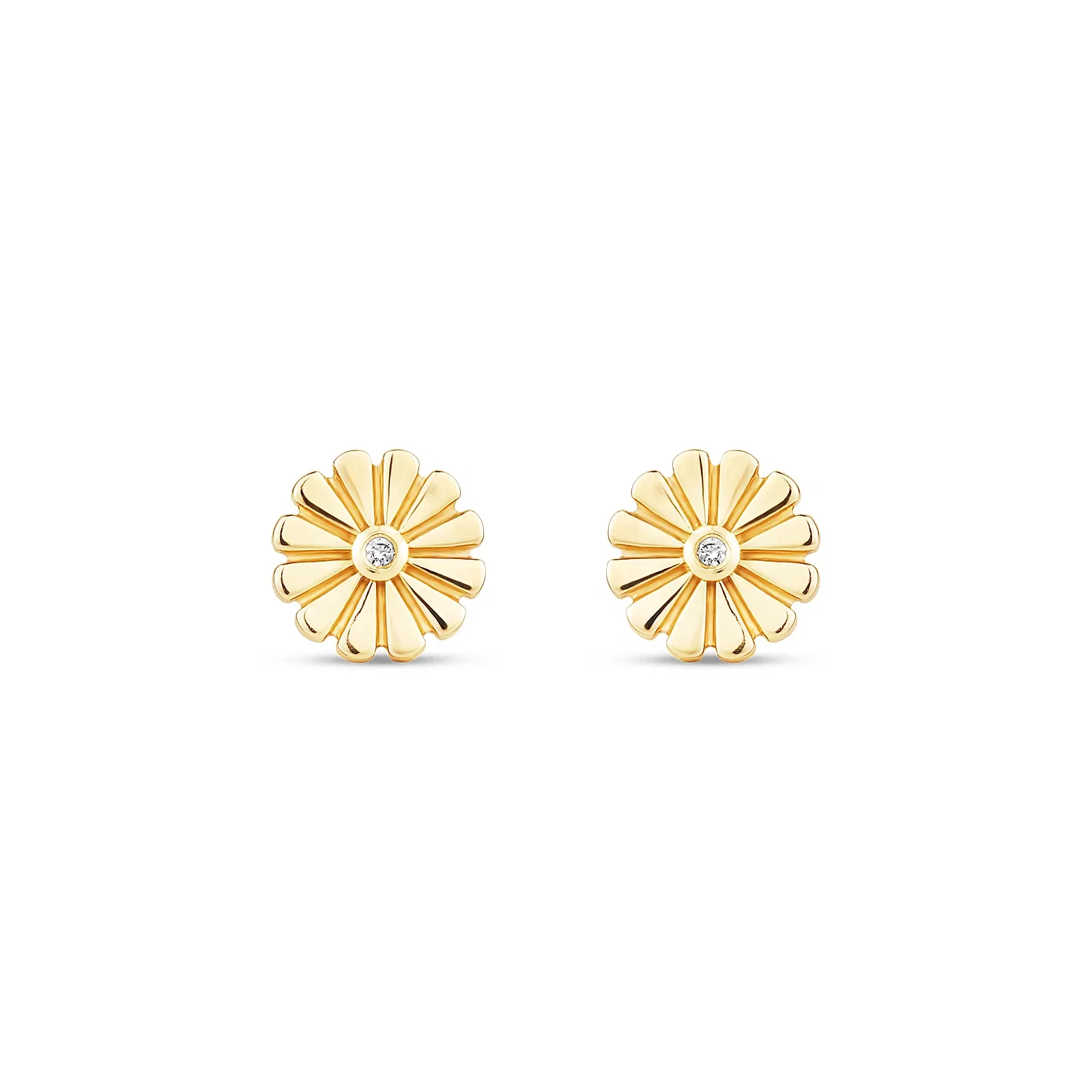 Brinco Life Kids Margarida em Prata 925 com Banho de Ouro Amarelo 18k e Pedras Incolores — imagem 1