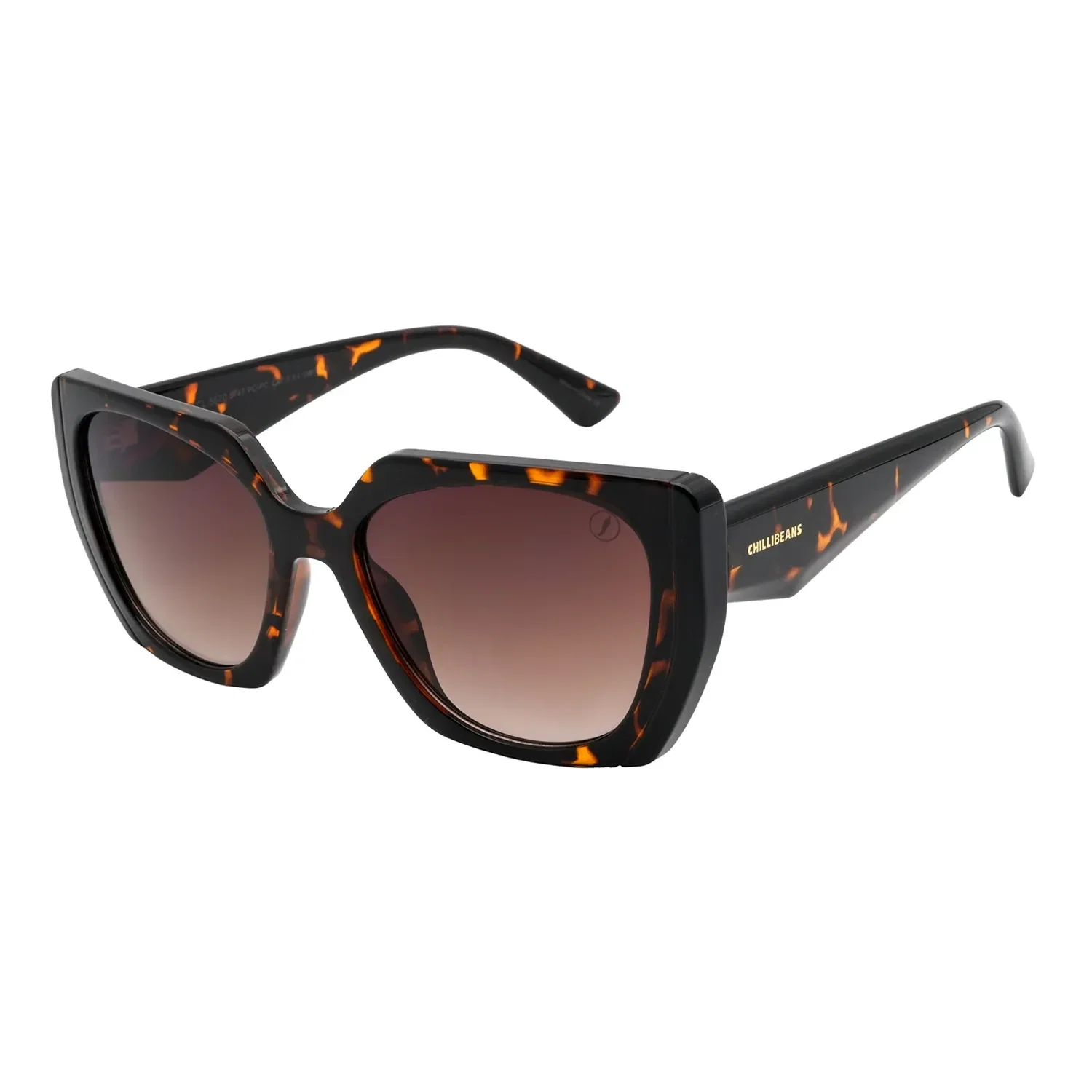 Óculos de Sol Feminino Chilli Beans Quadrado Marrom Escuro — imagem 1