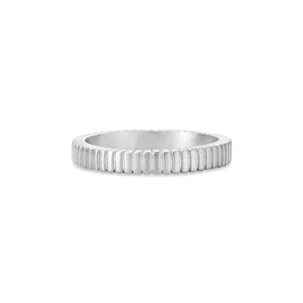 Anel Life Masculino Textura Aço
