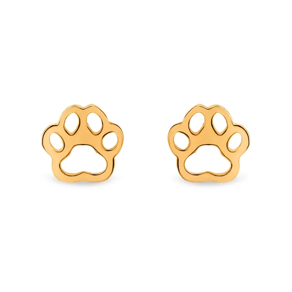 Brinco Life Patinha com Banho de Ouro Amarelo — imagem 1