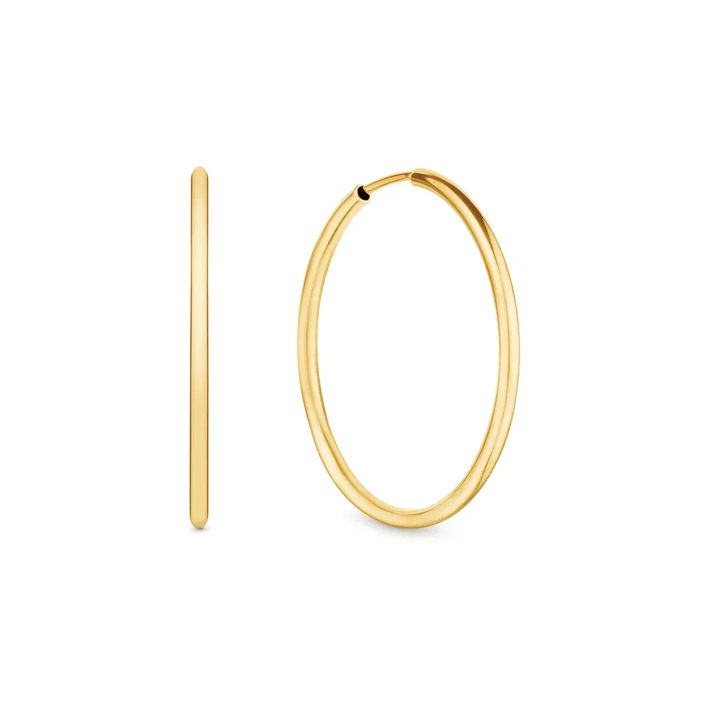 Argola em Ouro Amarelo 18k, 60mm — imagem 1