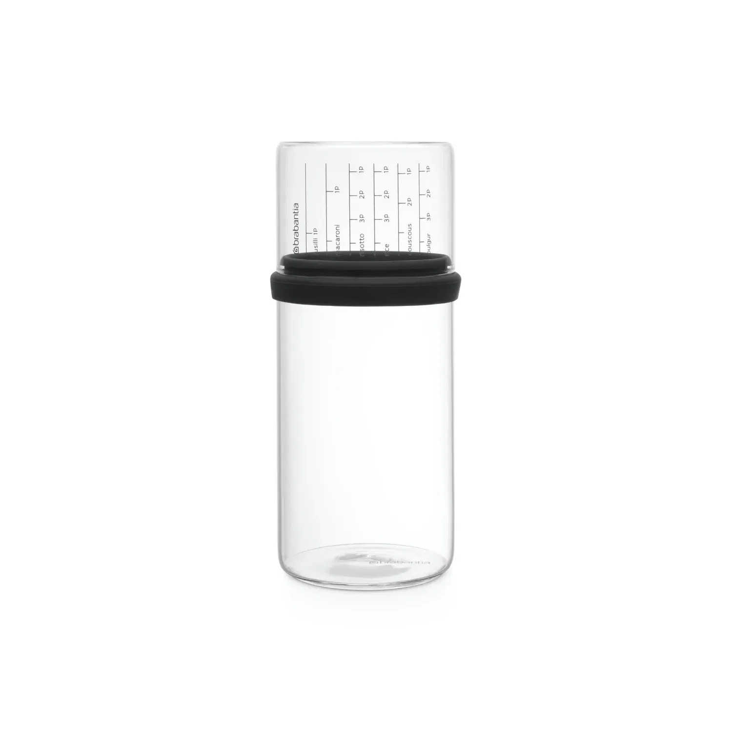Copo Medidor de Vidro Preta 1L Brabantia