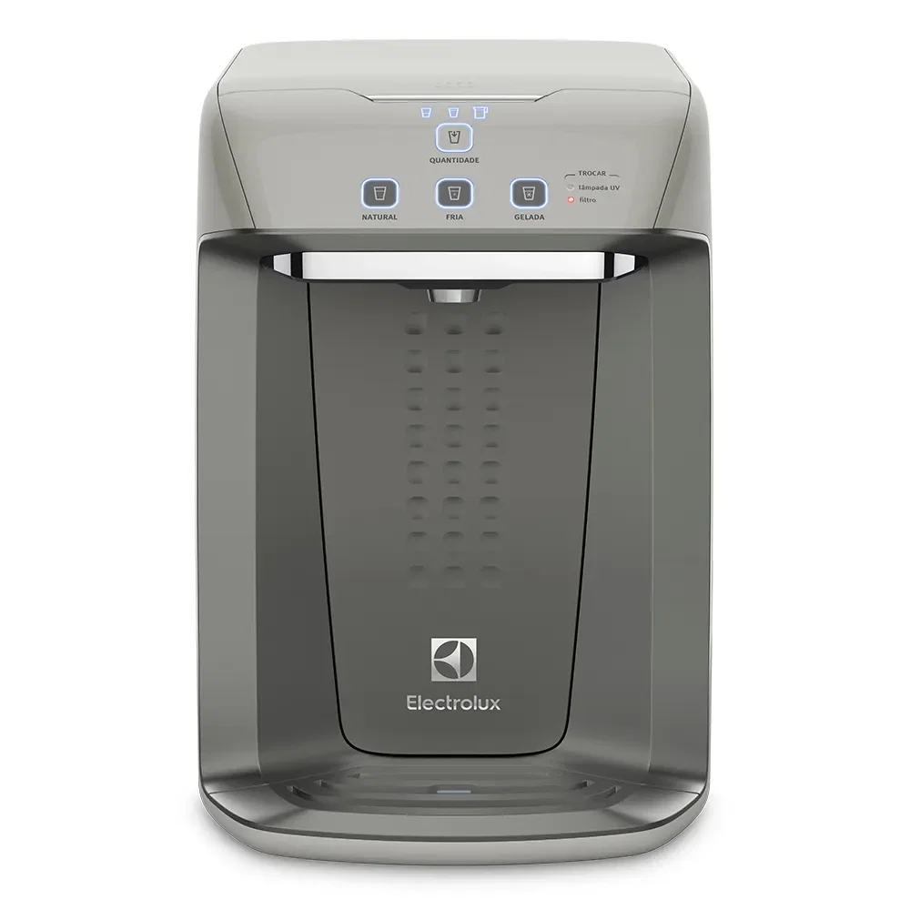 Purificador Electrolux Eletrônico c/ Painel Digital e Filtro Luz UV Bivolt Cinza (PA31G)