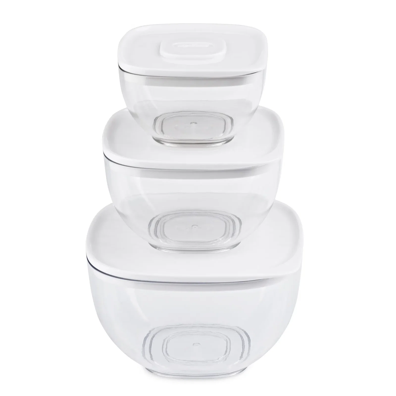 3 Potes com Tampa Plástica Branca Zyliss