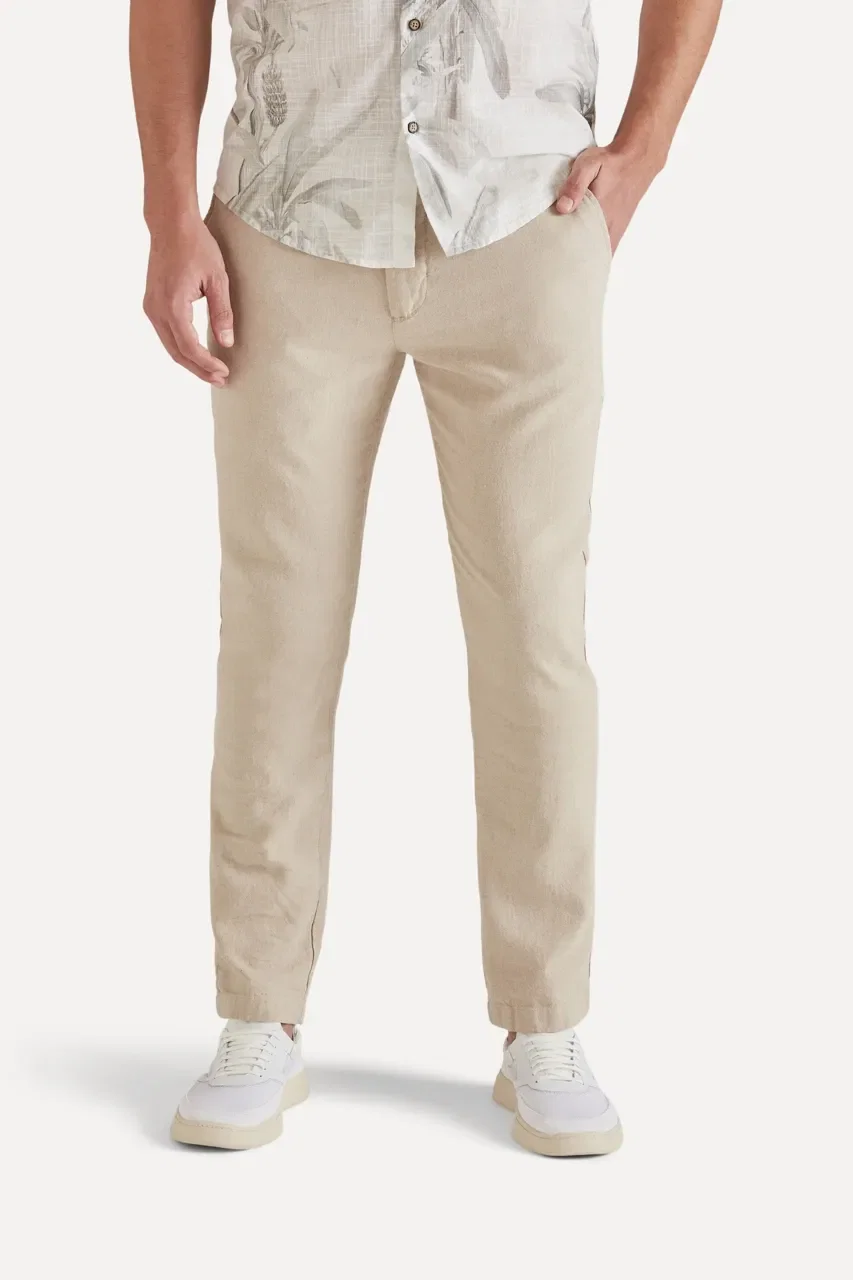 Calça Casual Linho