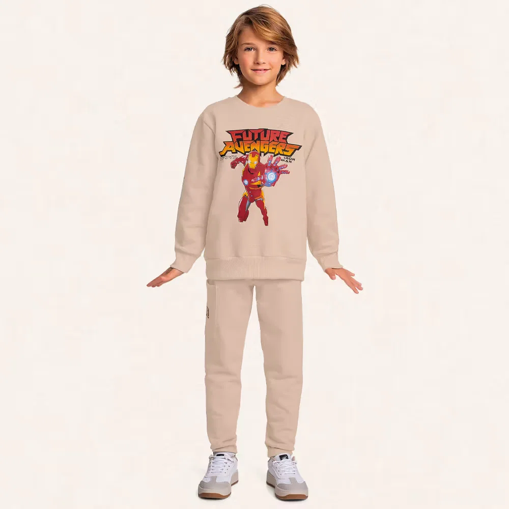 Conjunto blusão e calça em moletom Future Avengers