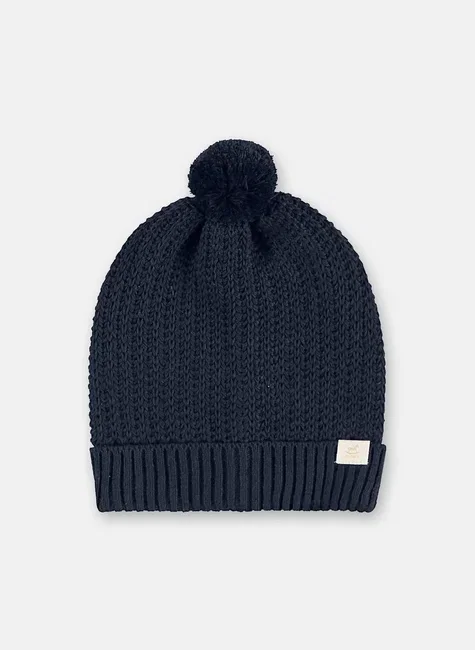 Gorro Unissex Infantil Com Pompom Azul Up Baby