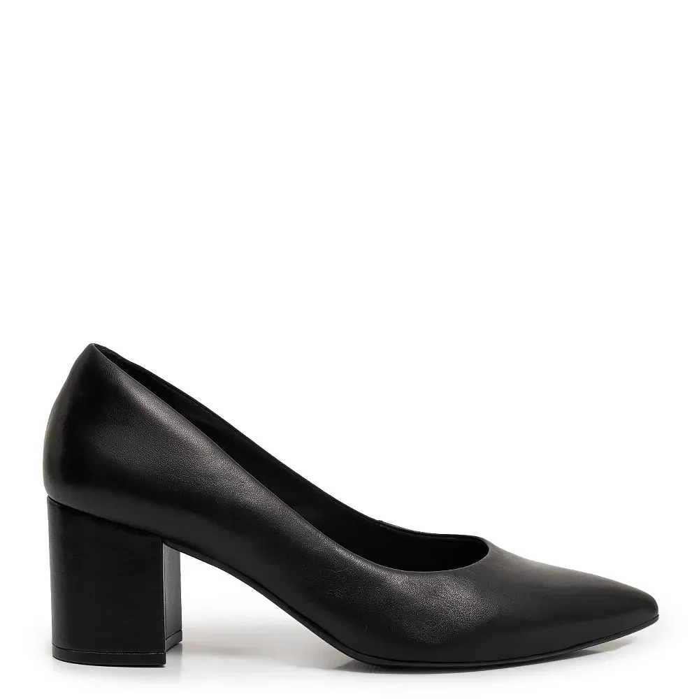 Scarpin Preto Couro