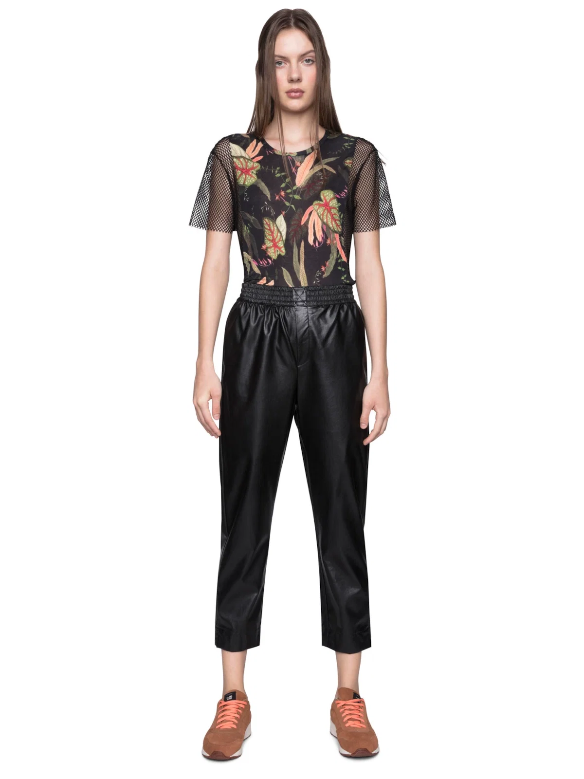 Calça Leather Skin Relax Preto