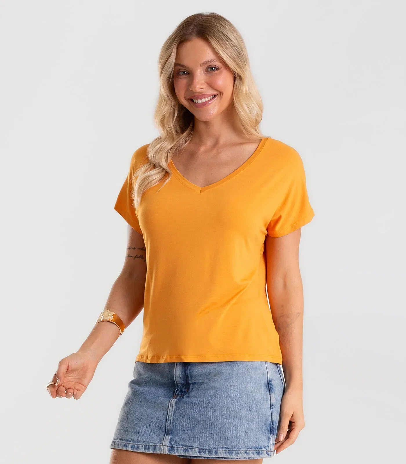 Blusa Feminina Viscotorcion Rovitex Marrom